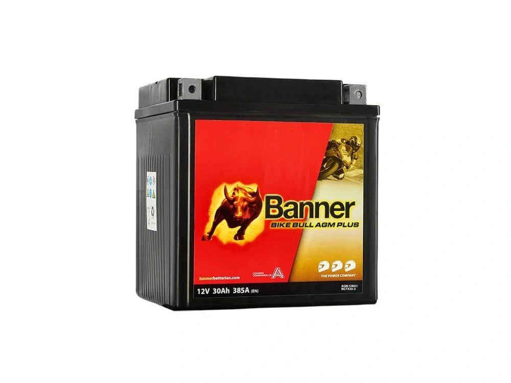 BANNER Bike Bull GEL 53001 GT30-3, 12V/30Ah 385A